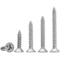 304 Stainless Steel Phillips Flat Head Self-Tapping Screws M4.8x25mm