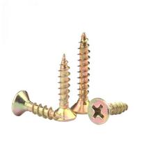 Colorful Zinc Plated Phillips Flat Head Wood Screws M4x30mm