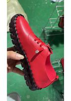 Spring-Summer Women's Retro Cross Strap Chunky Sole Flats - Plus Size, Breathable & Hollowed-out 38