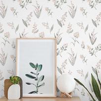 Easy to clean Floral pattern wallpaper antifouling Wall Stickers  Commercial Space style 5