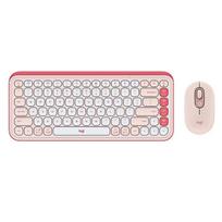 Logitech POP ICON COMBO Wireless Keyboard and Mouse Set rožinė