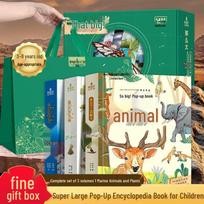 Large 3D Pop-Up Book Gift Set: Ocean, Animals, Plants