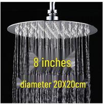 8-inch Round Ultra-Thin Stainless Steel Rain Shower Head