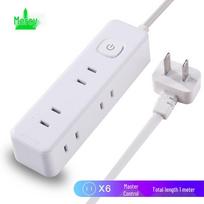 Compact Flat-Head Power Strip with 2-Pin Plug CN plug (adapter included)