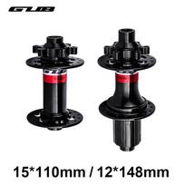 GUB 32-Hole Mountain Bike Ratchet Hub, Thru Axle, Boost 110x15mm / 148x12mm, Competition-Ready. Front 15*110mm / Rear 12*142mm