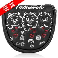 Cartoon Cat Embroidered Golf Putter Head Cover - Hot Selling