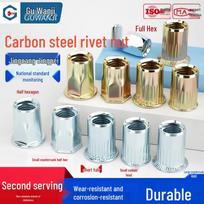 GUWANJI Carbon Steel Flat Head Rivet Nut M3