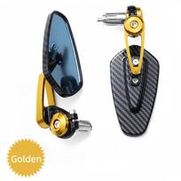 Universal Motorcycle Rearview Mirror Carbon Fiber Pattern Handlebar Mirror Modified Inverted Rear Mirror Motorbike Accessories