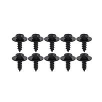 Black Car Bumper Fender Fastener Clip Hex Head Self Tapping Screws Universal Auto Fender Splash Seal Guards Rivet Clip Screws