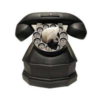 Rankų darbo Retro Telefono Servetėlių Dėžutė Juoda Skandinaviško Stiliaus Ornamentas Viešbučio Svetainė Patrauklus Servetėlių Laikiklis Stalo Stalviršio Dekoravimo Aksesuarai Servetėlių Dėklas juoda