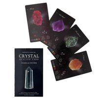 12x7cm kristalų gydomosios kortelės, Oracle Deck Games elektroninis vadovas 60 vnt kortelių (48 krištolo kortos ir 12 zodiako kortelių)