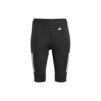 Adidas Three Stripes Logo Print Mid-Rise Slim Fit Shorts Men Shorts Black White IJ8335 S