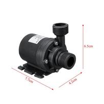 19W Mini itin tylus vandens siurblys DC 12V Lift 5M bešepetis variklis panardinamas vandens siurblys ABS