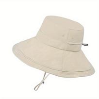Women's Wide Brim Sun Hat with Fold-Up Design - Breathable Lightweight Elastic Fishing Hat for Beach, Hiking, Gardening & Outdoor Activities