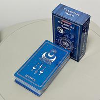 Celestial Tarot Deck: Minimalist Line Art Style, Rider Waite Smith (RWS) Based 78-Card Deck, 10.3x6 Cm