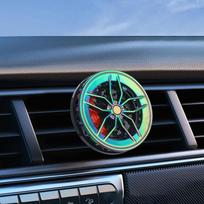 Car Mounted Aromatherapy Vent Can Rotate Wheel Hub Perfume Decoration Creative Air Conditioner Vent Aromatherapy Clip Interior