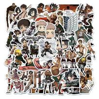 50PCS Attack on Titan Anime Stickers Cartoon Decal Kids Toy Skateboard Motorcycle Laptop Phone Bike Car Waterproof Sticker