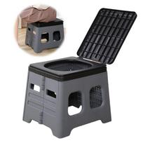 Portable Camping Toilet with Lid Portable Folding Toilet Multifunctional Travel Portable Potty for Camping Travel China Mainland