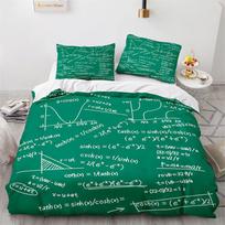 Naujas 3D spausdintas matematinių formulių patalynės komplektas Animacinis antklodės užvalkalas Dvigulis Twin Full Queen King Suaugusiųjų Vaikų Lovos Patalynė Antklodės Užvalkalas EU Single(135*200cm)3pcs