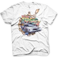Officially Licensed Back To The Future Part II Vintage Mens T-Shirt (White) S balta