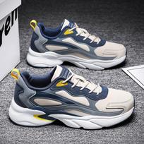 Spring large size sports shoes casual sub casual wide head size fitness leather surface running shoes 39
