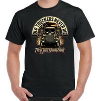 26 Lorry Driver T-Shirt Old Truckers Never Die Mens Funny Van Lorry Arctic Delivery Unisex T-Shirt M