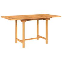 vidaXL Prailginamas sodo stalas, 110–160x80x75, tikmedžio masyvas