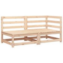 vidaXL Dvivietė sodo sofa, pušies medienos masyvas