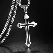 Stainless Steel Necklace , Classic Cross Pendant for Men, Pendant Necklace Accessories