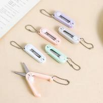 Mini Creative Portable Folding Scissors Morandi Simple Paper-Cutting Art Tool Stationary Scissors Office School Supplies
