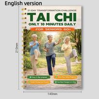 1Pcs Tai Ji Walking Easy 3-Week Program Book 21 Days Transformation Challenge Tai Ji For Seniors Only 10 Minutes Daily A1