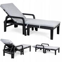 Poduszka Na Leżak Ogrodowy Sapphire Vito 190X60Cm Gruby Materac Plażowy
