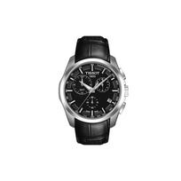 Tissot Couturier Series Quartz Movement 100 Meters Water Resistant Watch 41 Mm Black Dial Stainless Steel Case Leather Strap T035.439.16.051.00 T035.439.16.051.00