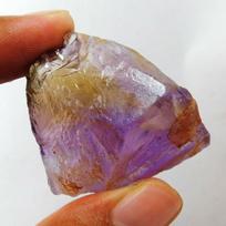 CERTIFIED Uncut Rough 76 Ct Natural Ametrine Huge Multi-Color Loose Gemstone 41.7 MM approx. įvairiaspalvis