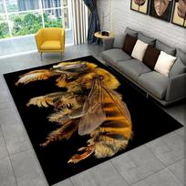 3D Honey Bee Insect Cartoon Area Rug,Carpet Rug for Home Living Room Bedroom Sofa Doormat Decor,kid Play Non-slip Floor Mat Gift 40x60cm(15x23in)