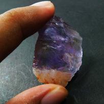 99 CT Natural BI-COLOR Ametrine Huge UNCUT Rough CERTIFIED Loose Gemstone 30 mm įvairiaspalvis