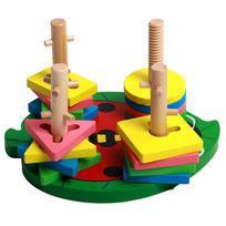 High-Quality Ladybug High-Quality Wooden High-Quality Puzzle High-Quality Blocks Collection kit High-Quality Column Youngsters High-Quality Shape