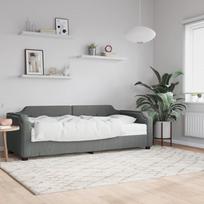 Vidaxl Sofa Z Materacem Do Spania, Ciemnoszara, 80X200 Cm, Tkanina