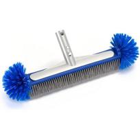 Swimming Pool Brush Head with Corner Cleaning Brush Semi-spherical Bristles Design Easy to Install 18-Inch Pool Tile Scrubber Brush 1pc