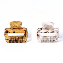 Translucence Fashionable Retro Square Hair Clips for Women Daily Use Ladies Hair Accessories Gift Recommendation 2 PCS A