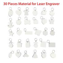 30 Wooden Keychains for Laser Engraving balta