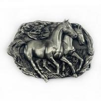 Custom Fashion Belt Buckle: Horse Riding Bull Head, Ethnic Style, Smooth Buckle, European & American Design