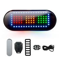 LED Turn Signal Light Remote Control Bike Brake Light with Built in Battery 900mAh USB C Rechargeable for Helmet Bike Scooter