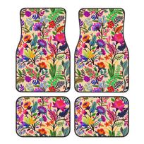 Flowers and Birds Tropic Leaves Print Car Carpet Four Season Vehicle Carpet Durable Non Slip Full Coverage Mats Easy To Clean juoda