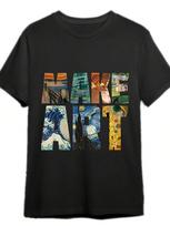 Unisex's Vintage Art Print T-Shirt - Casual Fit Round Neck Tee With Famous Paintings &  MAKE ART  Design S