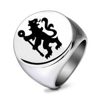 Lion King Laser Engraved Stainless Steel Ring, 22MM, Men's Finger Ring. Size 10