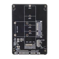 xiwai Combo M.2 NGFF B-Key & mSATA SSD to SATA 3.0 Adapter Converter Case Enclosure with Switch