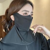 Integrated Shawl UV Protection Face Bkini Breathable Sun-shading Mask Ice Silk Face Mask  Outdoor