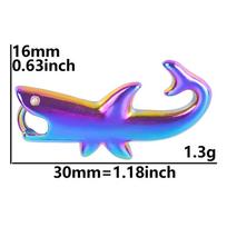 5X Rainbow Viking Animal Crow Raven Head Birds Skull Pendant Charms for Unisex Handmade Craft Necklace Jewelry