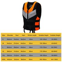 Neoprene Life Jacket Buoyancy Fishing Water Ski Vest Wear-resistant Survival Suit Water Sports Life Jacket For Swimming Fishing S